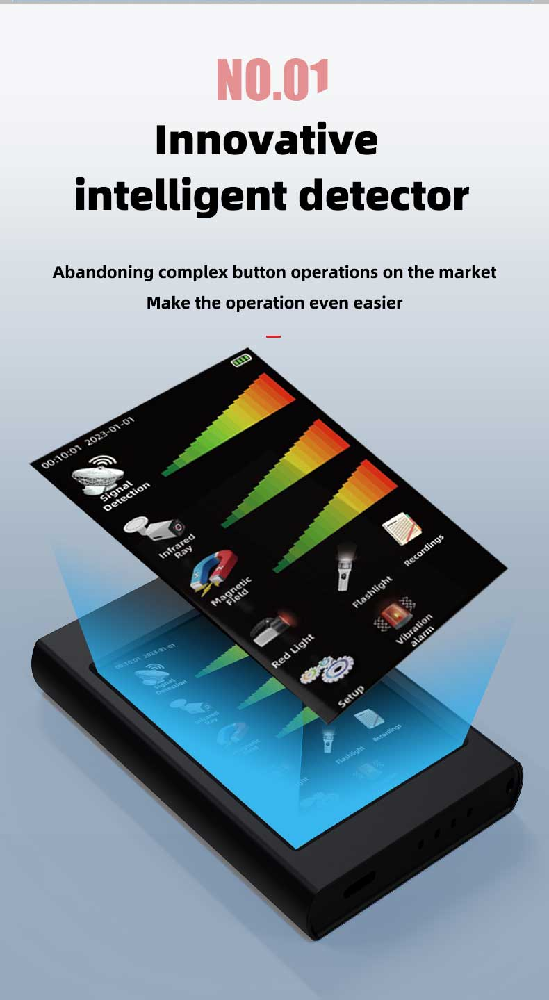 Portable Touch Car GPS WiFi Camera Mobile Phone Signal Tracking Scanner Detector