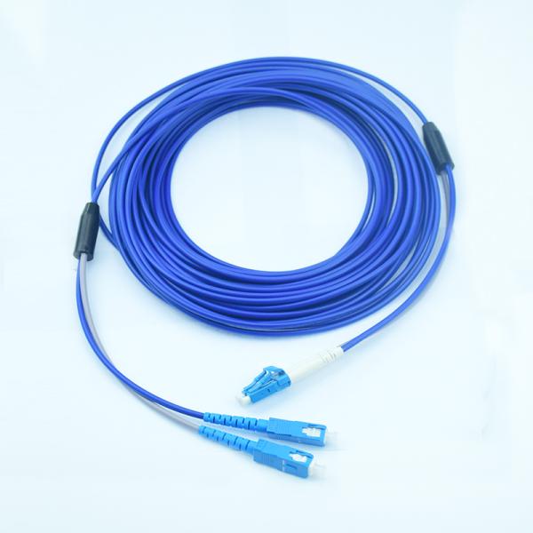 Гибкий провод оптического волокна дуплекса ОМ3 ЛК ЛК/бронированное волокно - оптический кабель