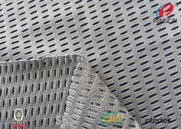 La chaîne de haute résistance de tissu de maille de sports a tricoté le polyester 100% avec le Spandex facultatif