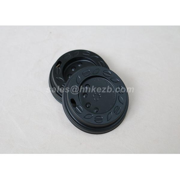 White Plastic Paper Cup Lid With Button For Coffee Cups / Cold Cups