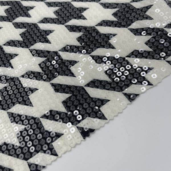 Garment Weave Waterproof Sequins Embroidery Fabric M13-010