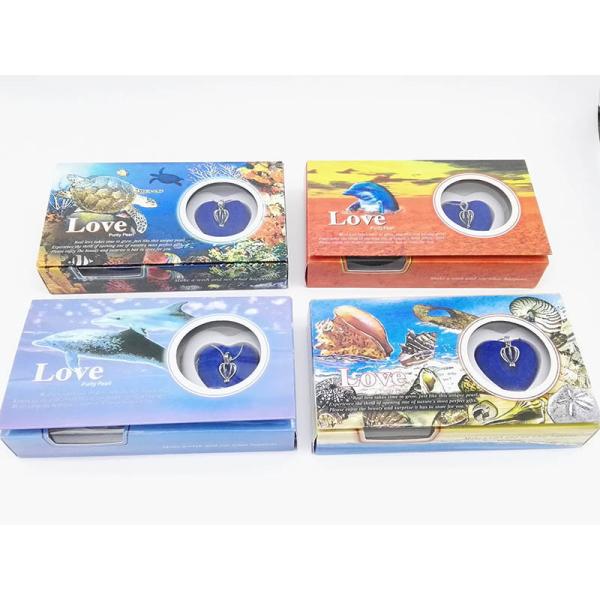 Love Pearl and Wish Pearl Gift Set With Neckalce And Double Dolphin Shape Cage Pendant