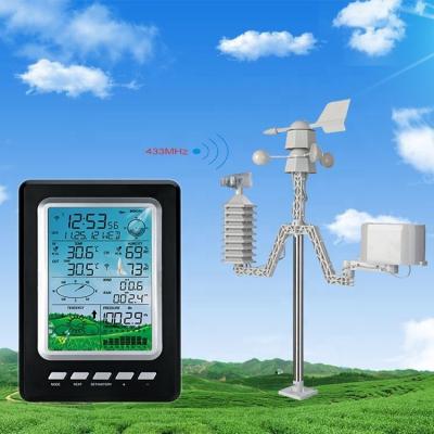 Estação Meteorológica Wireless WiFi de 10 polegadas Profissional 7 em 1 Com Painel Solar Exterior
