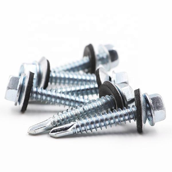 Сверлить собственной личности головы наговора привинчивает с винтами Tek нержавеющей стали металла резиновой шайбы для гальванизированной крыши