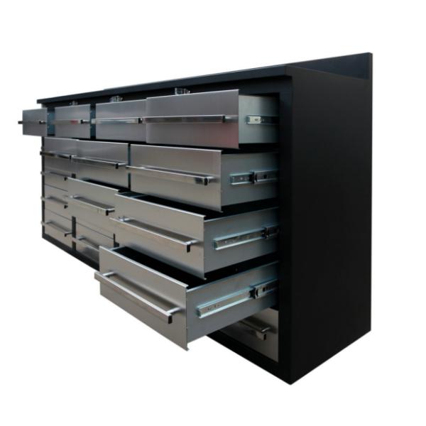 Мастерская Гаражный шкаф Рабочий стол из нержавеющей стали с индивидуальной поддержкой и опциями