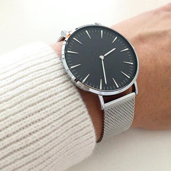 Mesh Belt OEM Waterproof Fashion Watch 1.4 Inch Quartz Ladies Wrist Watches