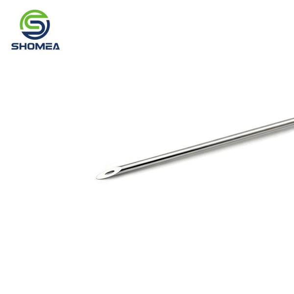 SHOMEA Medical Grade Stainless Steel Beveled Point Needle with Ring Base