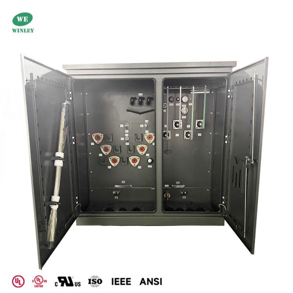500kVA Three Phase Pad Mounted Transformer 12kV to 208Y/120 V with 304 Stainless Steel Enclosure UL Listed