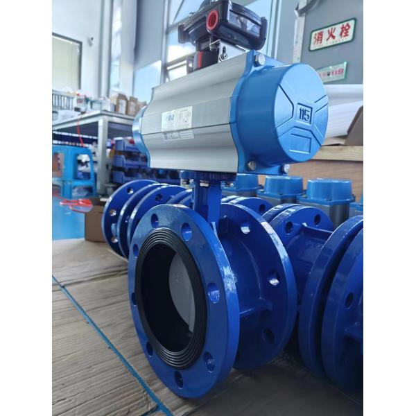 Pneumatic Carbon Steel Flanged Butterfly Valve Low Maintenance For Pulp And Paper Mills
