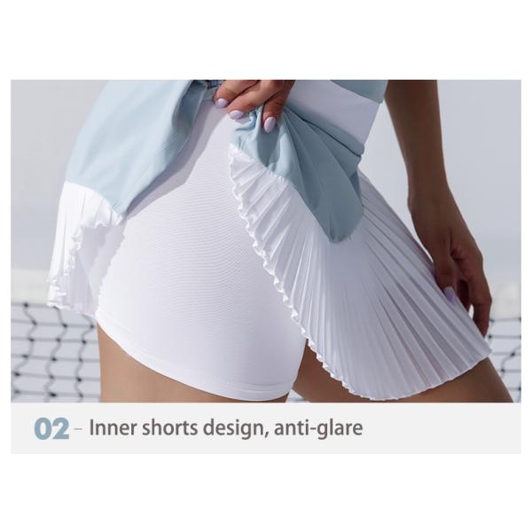 Women Short Tennis Skirts High Waisted Athletic Running Pleated Sports Skirt