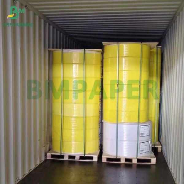 58gsm 65gsm NCR Carbonless Paper Jumbo Roll Blue Image for Receipt Book