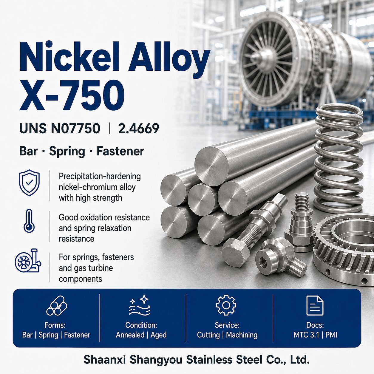Nickel Alloy X-750 | UNS N07750 | 2.4669 | Inconel X-750