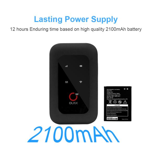Маршрутизаторы 4g OLAX MF950U мобильные портативные Wifi с модемом B2/4/7/12/13/B28 слота Sim