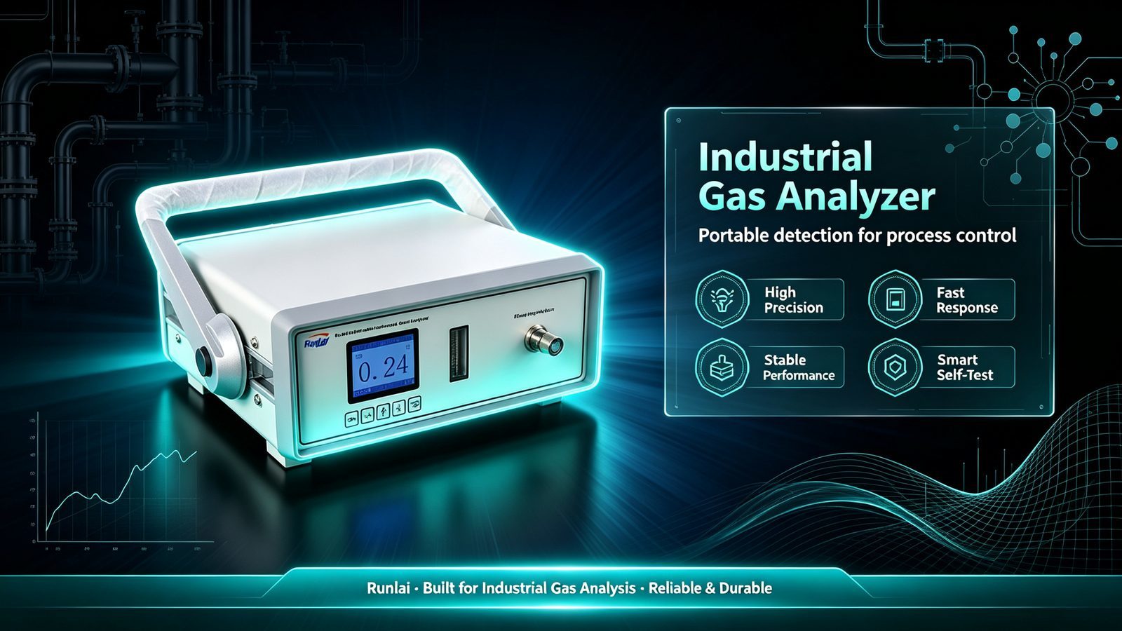 NDIR Portable Gas Analyzer CH4 CO CO2 SF6 SO2 CnHm NH3 Multi Gas Detector