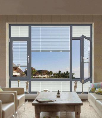 Energy Saving Aluminum Casement Windows Indoor And Outdoor Flush Design