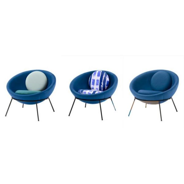 Modern leisure chair Bardi's Bowl Chair fiberglass half ball egg chair