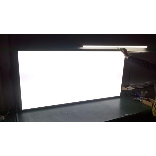 2x2 2x4 Ceiling LED Panel Light , Flat Panel Led Ceiling Lights White / Silver Frame