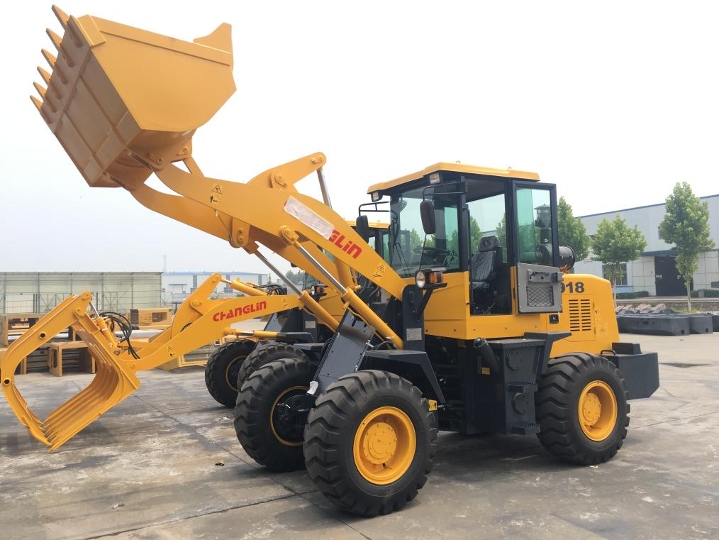Changlin ZL18H мини-колесный погрузчик небольшой ведро 1cbm или 1,5cbm номинальный 2000kg вес 5000kg
