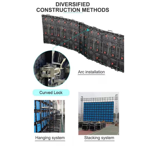 Tamaño de gabinete personalizable 500X500mm/500X1000mm Alto brillo P2.6 P2.9 P3.91 P4.81 Panel Led para pantalla de alquiler al aire libre