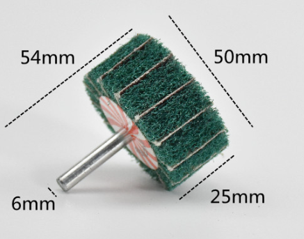 Green Shaft Grinding Flap Wheel Discs 20mm 25mm 30mm 40mm 50mm 60mm 80mm 100mm