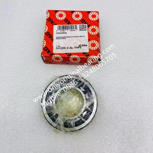 100% Original FAG  Germany Cylindrical Roller Bearings NU206-E-XL-TVP2