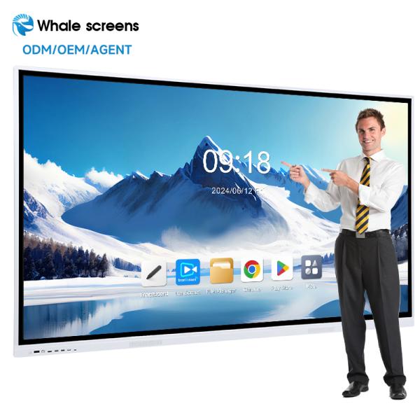 Touch Screen LCD Display Meeting Room Digital Interact Smart White Board Interactive Whiteboard for Classroom School Teching
