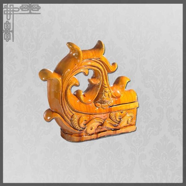 Figuras chinesas Dragon Glazed Traditional Decoration do telhado do miradouro exterior