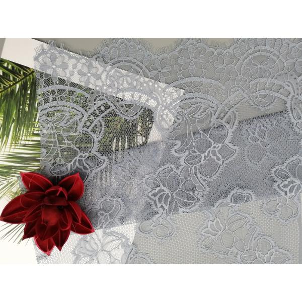 ткань шнурка Scallop ресницы 121g/m облегченная французская Chantilly