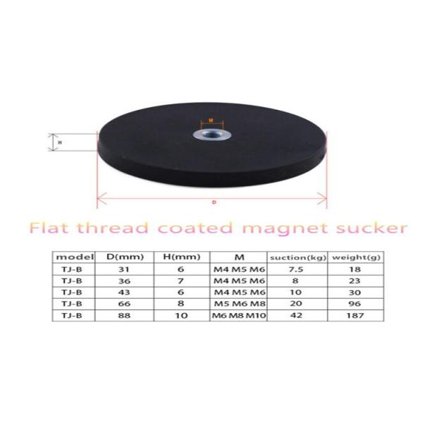 Strong Force Pot Rubber Coated Permanent Magnet for High Temperature Bending Processing