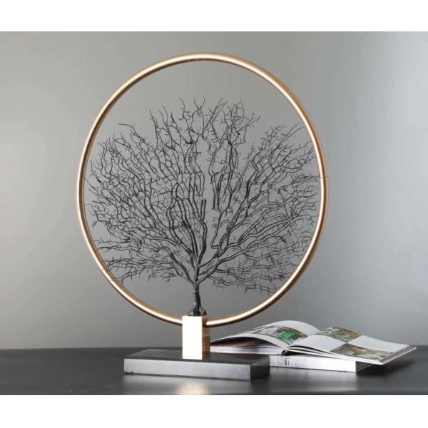 Creative Tree Shape Art Metal Antique 580mm Home Statue Decor