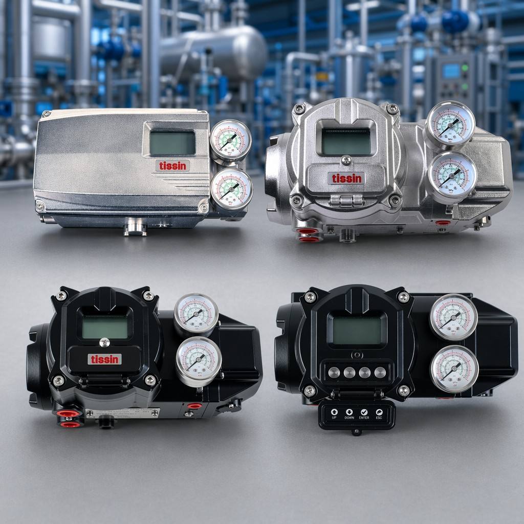 TISSIN TS805 TS905 Smart Valve Positioner HART STS316 IP66 Explosion Proof Linear Rotary Actuator