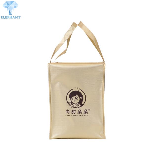 Portable OEM ODM Insulated Food Delivery Bags 2MM Foam Foil Thermal Tote Bag