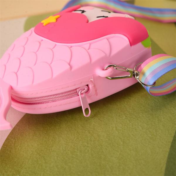 Рыбаки Детская кроссбоди сумка Монетка Сумка Силиконовый плечевая сумка Сумка с широким регулируемым ремнем Макияжная сумка Большая сумка