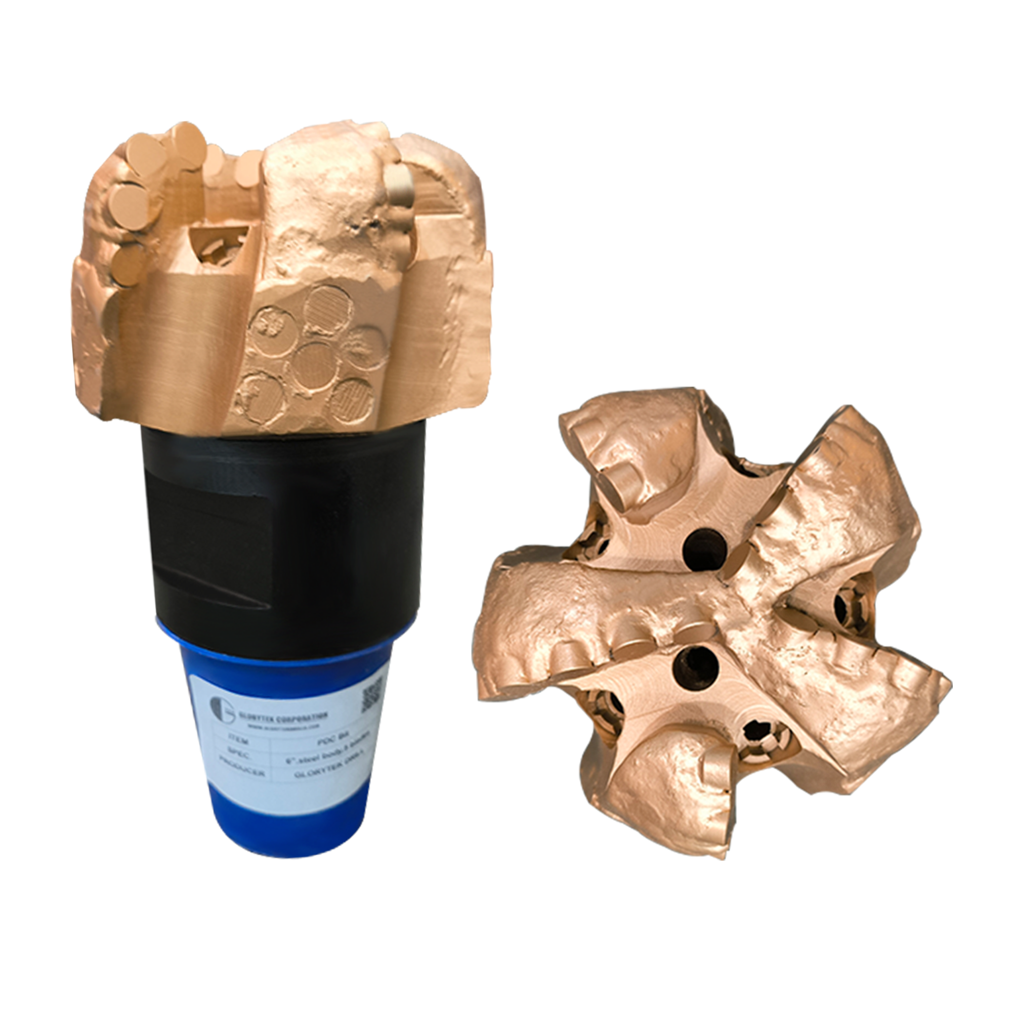 6 Inch PDC Drill Bit 5 Blade Steel or Matrix Body for Mining Projects