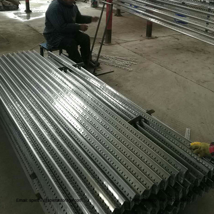 Functional Multifunctional Slotted Metal Storage Rack for Customized Warehouse Storage