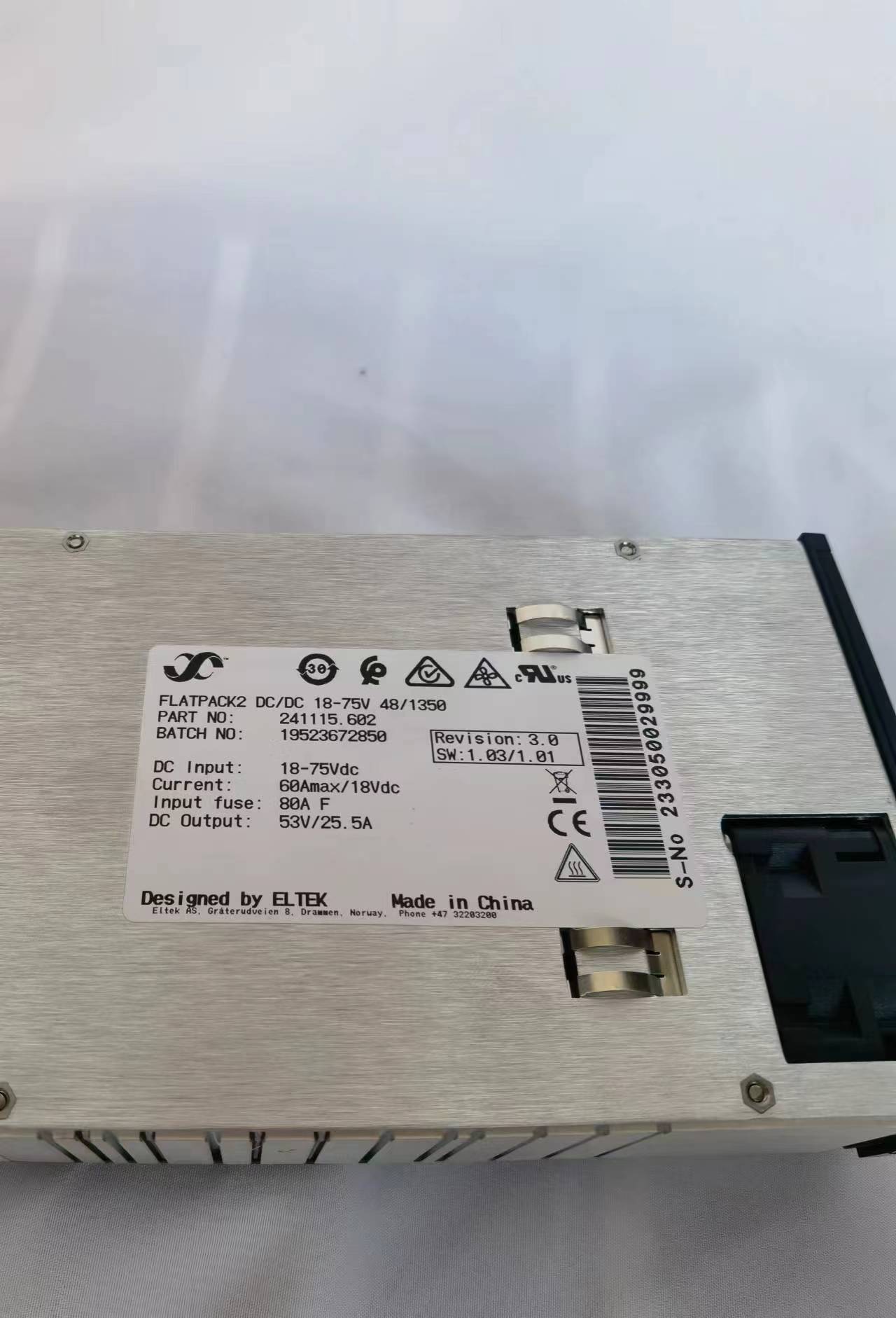 Eltek Flatpack2 DC DC Converter 24V 48V 1350W Part No.241115.600 241115.602
