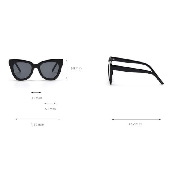 Trendy Fashion BSCI Women Cat Eye Sunglasses 147MM Leopard Frame