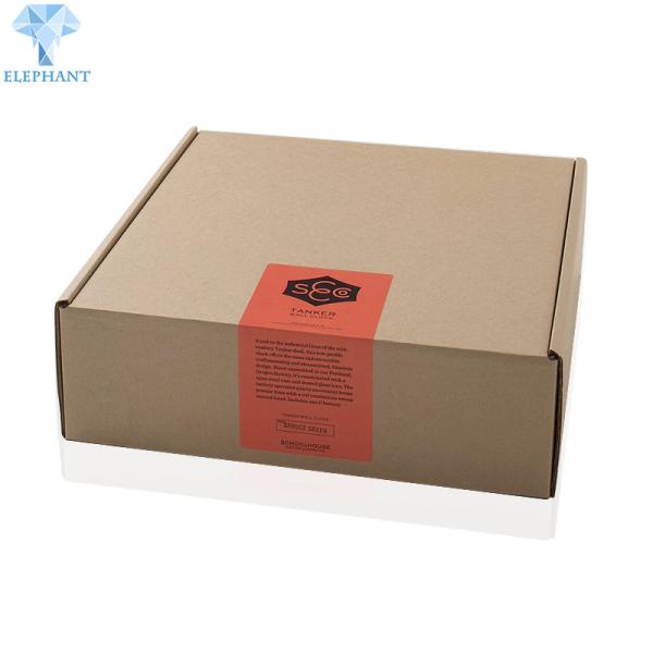 Square Die Cut 3 Ply Corrugated Box 2mm 3mm Custom Kraft Mailer Boxes