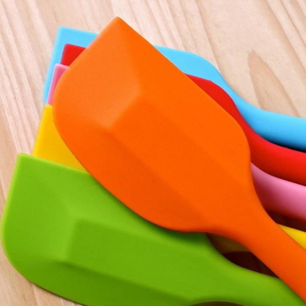 Hygienic Solid Coating Silicone Kitchen Utensils Set For Cooking Baking And Mix