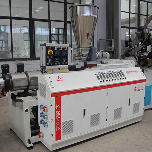 Double Profile Screw Thick Board Ceiling Panel Pvc Profile Extrusion Line with Design