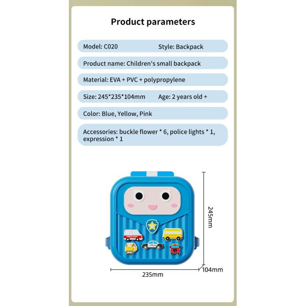 Customizable Boys School Book Bags EVA Personalized Preschool Backpack Environmental