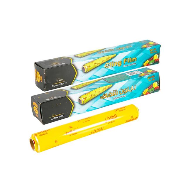 Custom Printed Food Grade Plastic PVC Cling Film Wrap Clear With Slider Cutter