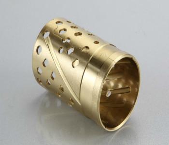 Sturdy Bronze Self Lubricating Bearing Brass Color Corrosion Resistant