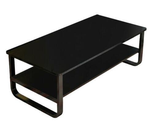 Low Profile Modern Living Room Coffee Table , Contemporary Black Coffee Table