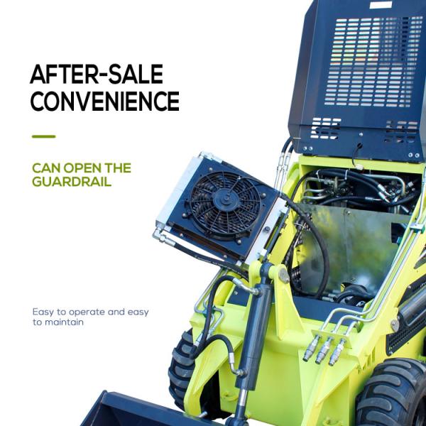 890 кг Машинная масса HQ420 Скид-стейдер загрузчик EPA сертифицированный дизель/бензин