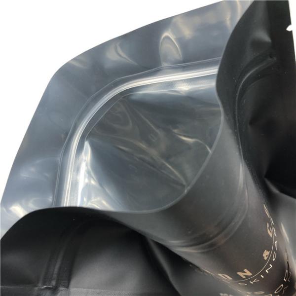 Matte Black Fast Printing Time and Custom Printed Bags For Shake Supplement Powder Packaging Bags