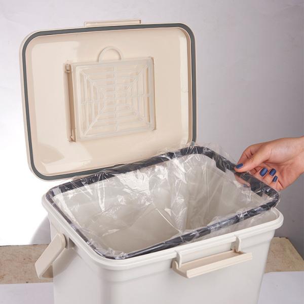 Portable sealed Garbage Can Kitchen Household Closed Deodorant Pet-proof Dog Diaper with Lock Lid
