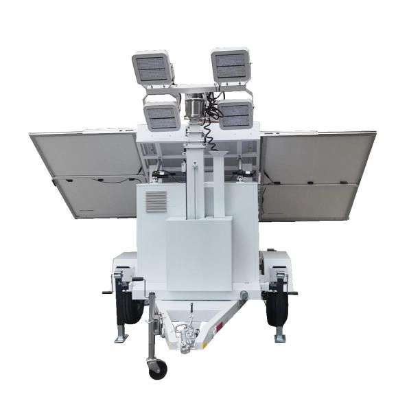Mobile Solar Light Tower and Surveillance Trailer Solar Light Trailer