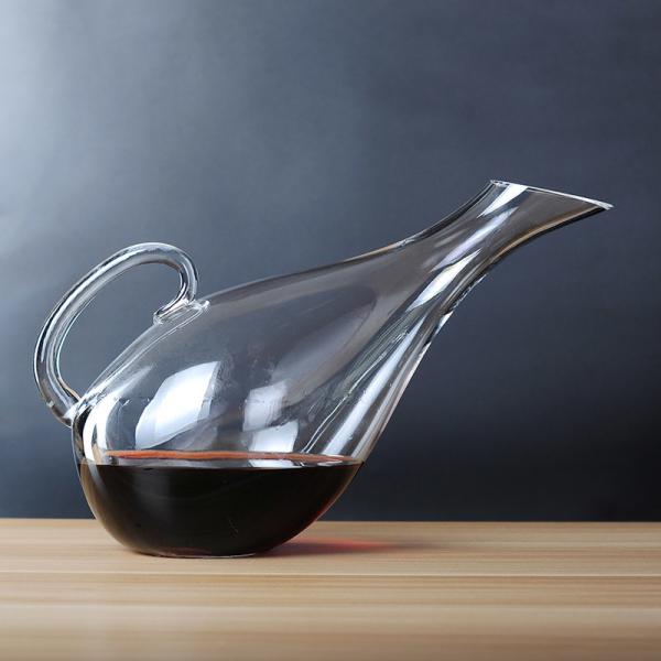 2000 Ml Slanted Glass Wine Decanter