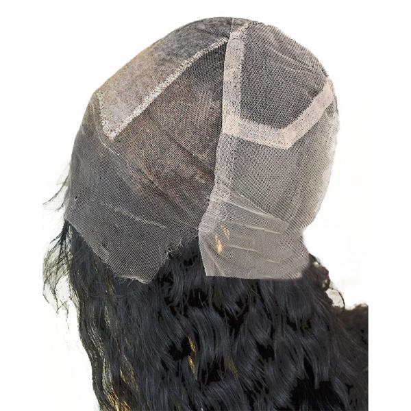 360 Swiss Lace Front Hand Tied Wig Vendors with Natural Curly Raw Brazilian Hair